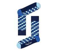 Happy Socks Herren Socken Filled Optic, 1er Pack, Blau (Navy 6000) One Size (Herstellergröße: 41-46)