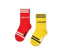 Happy Socks Kids 2-Pack Ketchup Baumwolle Socken Kinder Rot 2-3Y