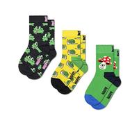 Happy Socks Kids 3-Pack Animal Mix Socks, bunte Socken aus Baumwolle für Kinder mit lustigen Motiven