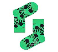 Happy Socks Kids Disney Face It Mickey Sock, farbenfrohe und verspielte, Socken für Kinder, Grün (7-9Y)