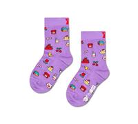 Happy Socks Kids Hello Kitty Snacks Baumwolle Socken Kinder Violett 4-6Y