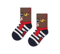 happy socks - Kids Reindeer Sock Blau, 4-6Y