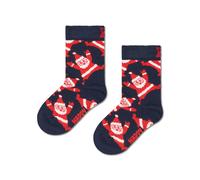 happy socks - Kids Santa Sock Blau, 7-9Y