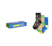 Happy Socks Kindersocken zum Schulanfang in Geschenkbox - Bleistift und Buchstaben - 3er-Pack für Kinder im Alter von 7-9 Jahren