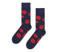 Happy Socks KISSES SOCK black (DE/NL/SE/PL, Numerisch, 36, 40, Regular, Regular, Mehrfarbig)