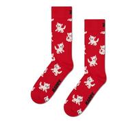 Happy Socks Kitten Sock Rot Muster Baumwolle Gr 41/46