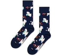 Happy Socks Lamb Sock Marine gemustert Baumwolle Gr 41/46