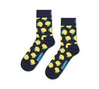 happy socks - Lemon Short Crew Sock Blau - Gr. - 38