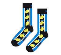 Happy Socks Lemon Sock Schwarz Muster Baumwolle Gr 41/46