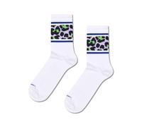 happy socks - Leo Stripe Sneaker Sock Weiß - Gr. - 38