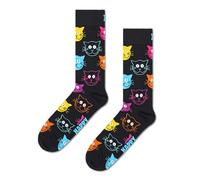 Happy Socks lustige Katze Socken - Socken mit Animal-Print - farbenfrohe Baumwollsocken für Männer und Frauen