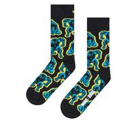 Happy Socks Marvel Black Panther Socken für Herren mit Motiv, 1 Paar - Schwarz EU 39 - 45