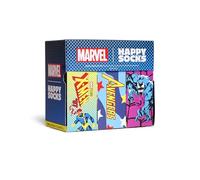 Happy Socks Marvel Collector X-Men, Avengers, Spider-Man-Zusammenarbeit - Sonderedition Sammler-Geschenksets im 9er-Pack für Männer und Frauen - Größe 36-40