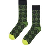 Happy Socks - Mini Argyle Jaquard Socken dark green