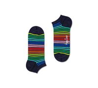 Happy Socks Mini Stripe Low Sock, farbenfrohe und fröhliche, Socken für Männer und Frauen, Blau