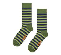 Happy Socks Mini Stripe Socke, Dunkelgrün, 41-46