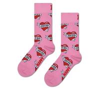 Happy Socks Socken mit Motiv-Stitching Modell 'Mom' in Rosa, Größe 36-40