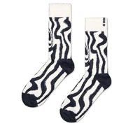 Happy Socks PSYCHEDELIC ZEBRA SOCK (36-40, EU, Regular, Unisex, Slouch Socks, Zebrasocke, Socke, 1 Stück, Elfenbein)