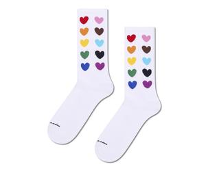 happy socks - Rainbow Sneaker Sock Weiß - Gr. - 38