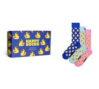Happy Socks 3er Pack Unisex Socken - Geschenkbox, gemischte Farben Rubber Duck / 36-40 36-40 Mehrfarbig