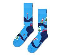 happy socks - Santa On The Way To Work Sock Blau - Gr. - 38