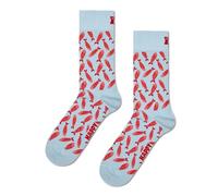 Happy Socks Sardine Baumwolle Socken Damen Herren Hellblau Orange 36-40