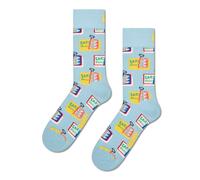 Happy Socks Sardine Tin Baumwolle Socken Damen Herren Hellblau 41-46