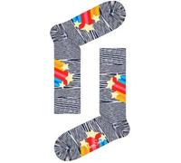 Happy Socks Shooting Stars Sock Grau Baumwolle Gr 41/46