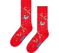 Happy Socks - Sleigh Socken rot