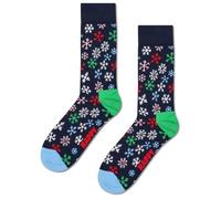 Happy Socks SNOW SOCK Schnee Socke Weihnachtssocke (DE/NL/SE/PL, Numerisch, 41, 46, Regular, Regular, blau)