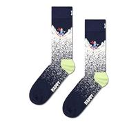 HAPPY SOCKS SNOWY NIGHT SOCK Skifahrer (DE/NL/SE/PL, Numerisch, 36, 40, Regular, Regular, Mehrfarbig)