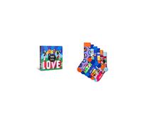 HAPPY SOCKS Socken Geschenk Set THE BEATLES 41-46 6er Pkg light purple bunt