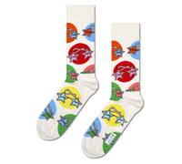 Happy Socks Socken mit Motiv-Print Modell 'Elton Glasses' in Offwhite, Größe 41/46