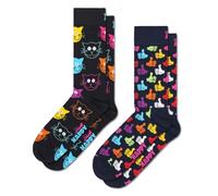 Happy Socks Socken mit Katzenmuster für Herren und Damen, 36-40 & 41-46