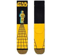 Happy Socks Star Wars C-3PO Sock Schwarz/Gelb Baumwolle Gr 36/40