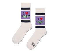 Happy Socks Socken aus Baumwoll-Mix Modell 'I HEART GROGU' in Offwhite, Größe 41-46