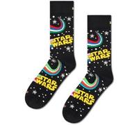 Happy Socks Tagessocke Crew Star Wars schwarz/gelb - 1 Paar, Größe 36-40