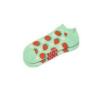 Happy Socks STRAWBERRY LOW SOCK Sneaker Socke Kurzsocke lustige Motive Früchte Erdbeere (DE/NL/SE/PL, Numerisch, 36, 40, Regular, Regular, Mehrfarbig)