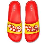 Happy Socks Sunny Day Pool Slide Rot/Gelb Gr 38/39