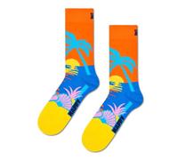 Happy Socks Socken mit Label-Print in Orange, Größe 41-46