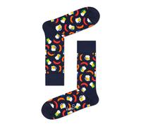 Happy Socks Tagessocke Crew Bier und Wurst dunkelblau - 1 Paar, Größe 41-46