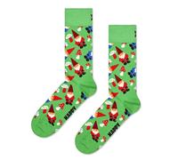 Happy Socks Tagessocke Crew Christmas Gnome (Weihnachtsmann) grün - 1 Paar, Größe 36-40
