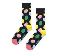 Happy Socks Tagessocke Crew Egg (Osterei) schwarz - 1 Paar, Größe 36-40