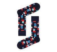 Happy Socks Tagessocke Crew Holiday Shopping (Weihnachten) schwarz - 1 Paar, Größe 36-40