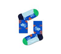 Happy Socks Tagessocke Crew Kids Crocodile (Krokodil) blau Kinder - 1 Paar, Größe 2-3Y