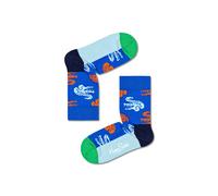 Happy Socks Tagessocke Crew Kids Crocodile (Krokodil) blau Kinder - 1 Paar, Größe 4-6Y