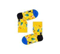 Happy Socks Tagessocke Crew Kids Easter Bunny (Osterhase) gelb Kinder - 1 Paar, Größe 2-3Y