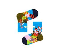 Happy Socks Tagessocke Crew Kids Easter Family (Osterfamilie) blau Kinder - 1 Paar, Größe 4-6Y