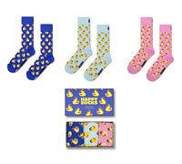 Happy Socks 3er Pack Unisex Socken - Geschenkbox, gemischte Farben Rubber Duck 36-40