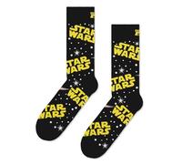 Happy Socks Tagessocke Crew Star Wars schwarz/gelb - 1 Paar, Größe 36-40